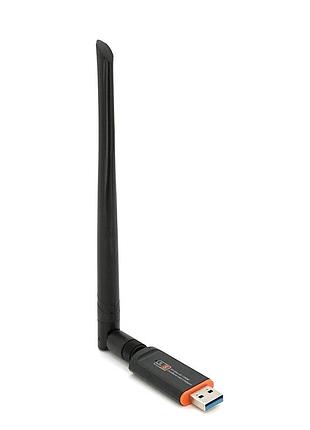 Беспроводной сетевой адаптер wi-fi-usb3.0 merlion lv-uac13, rtl8812bu, с антенной 20см, 802.11bgn, 1200mb, 2.4