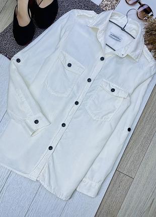 Біла сорочка zara xs сорочка жіноча повсякденна сорочка з ліоцеллу сорочка зара