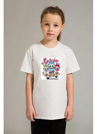 Футболка дитяча malta 25/д057/1-17-н біла labubu_car