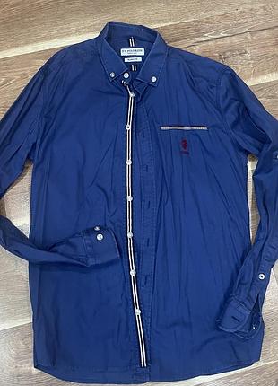 Сорочка синя брендова polo assn
