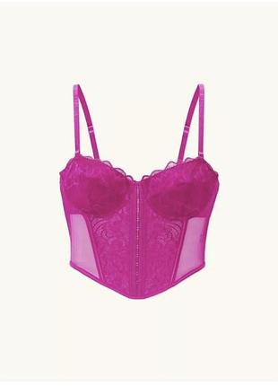 Корсетний топ кольору фуксії