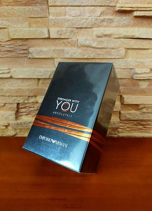 Чоловічі парфуми armani stronger with you absolutely 100 ml. армані стронгер віз ю абсолют 100 мл