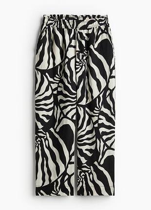 Новые льняные широкие брюки, брюки, брюки h&m, лен. новая коллекция!