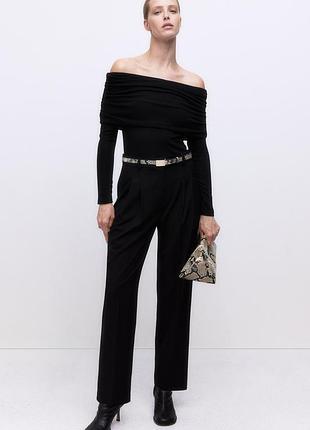Стильні базові брюки h&m tapered trousers з нових колекцій