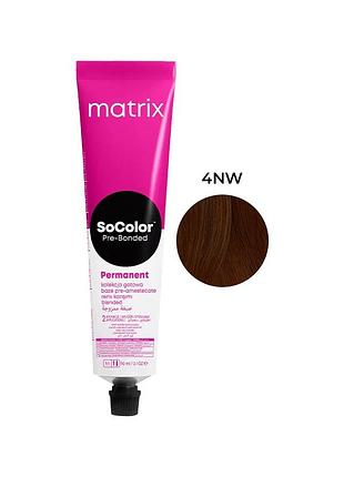 Крем-краска для волос pre bonded socolor.beauty тон 4nw matrix, 90 мл