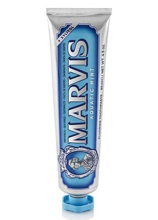 Зубная паста с ксилитолом marvis «морская мята» aquatic mint + xylitol 85 мл