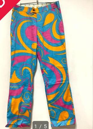 Брюки яркие тонкие на лето