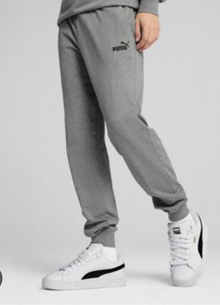 Жіночі спортивні штани puma m сірі джогери на флісі утеплені спортивні штани жіночі