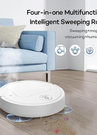 Пылесос, умный пылесос, пылесос для сухой и влажной уборки с аккумулятором 1200мач
