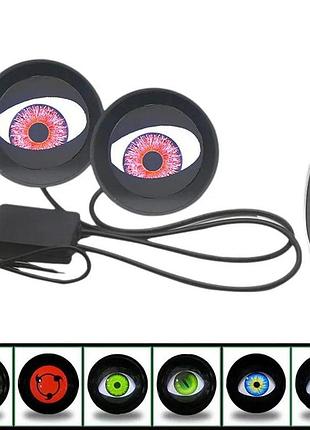 Фара для автомобилей, комплект, 2 шт, светодиодная дьявольские глаза