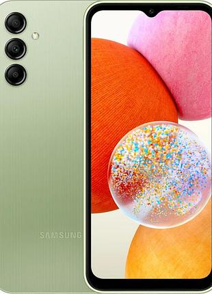 Смартфон samsung galaxy a14 (a145f) 4/128gb green 6.6" 2408x1080 2sim lte nfc bluetooth 5.1 5000 mah helio g80