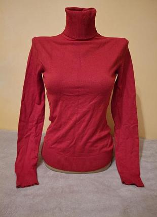 Яскравий червоний гольф/водолазка o'stin – розмір xs!