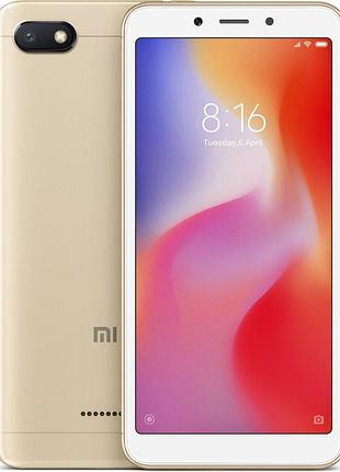 Смартфон xiaomi redmi 6a gold 2/16 гб, 5.45", 13 мп, helio a22, 3000 маг
