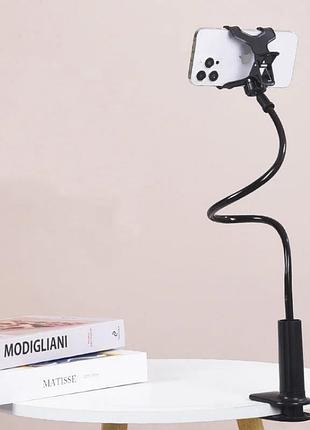 Тримач для телефону з кріпленням до столу black