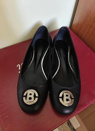 Балетки шкіряні