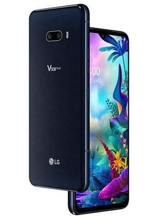 Смартфон lg v50s thinq 5g 8/256gb aurora black oled 6.4"  8ядер 12+13мп/32мп 4000мач