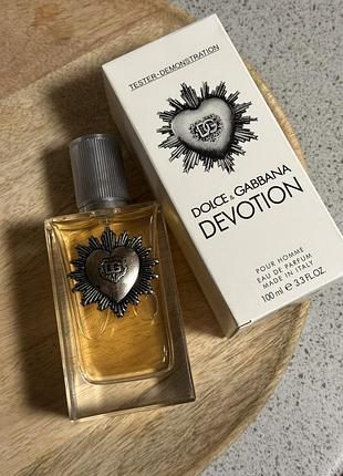 Мужской тестер dolce & gabbana devotion pour homme 100ml долче габаная довоушн