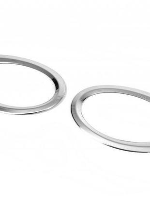 Накладки на противотуманки (2 шт, нерж) для ford connect 2014-2021 гг