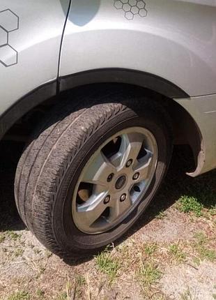 Накладки на арки (6 шт, черные) для ford custom 2013-2022 гг