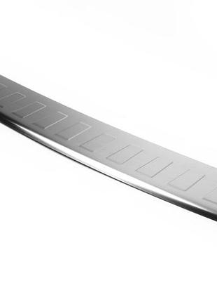 Накладка на бампер задній (omsa, нерж) матова поліровка для volkswagen t4 caravelle/multivan