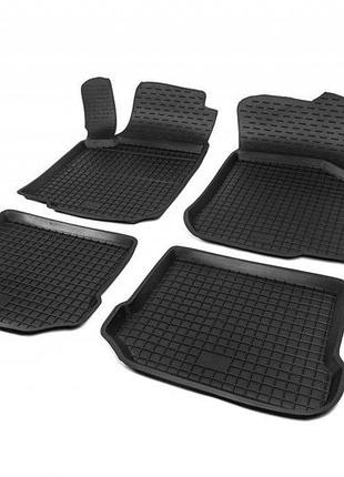 Гумові килимки з бортом (4 шт, polytep) для skoda octavia i tour a4 1996-2010