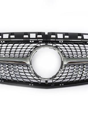 Передняя решетка diamond silver (2012-2015) для mercedes a-сlass w176