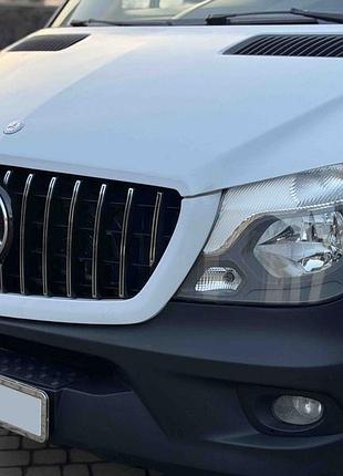 Передняя решетка gt chrome (2013-2018) для mercedes sprinter w906