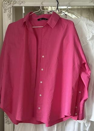 Котонова сорочка нова колекція zara рубашка