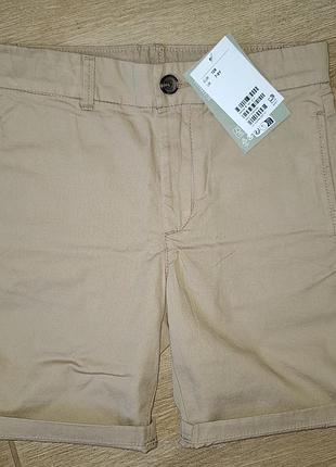 Новые шорты из твила h&amp;m 7-8p 128см