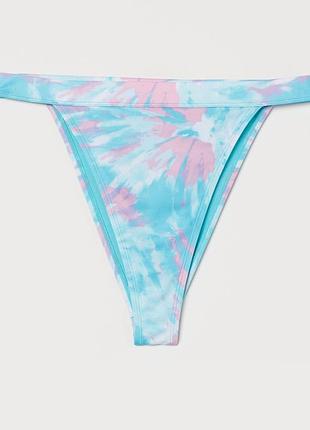 Нижня частина купальника з високою талією для жінки h&m 0971577-001 xl різнобарвний