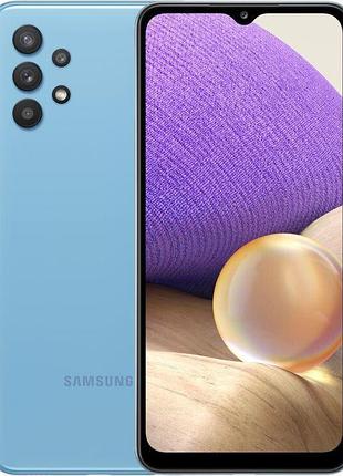 Смартфон samsung galaxy a32 (sm-a325f) 4/64gb blue 2 sim lte 6.4" 2400x1080 90 гц nfc 5000 mah
