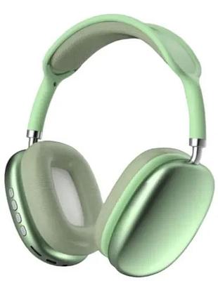 Беспроводные наушники p9 max green bluetooth