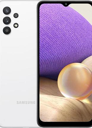 Смартфон samsung galaxy a32 (sm-a325f) 4/64gb white 2 sim lte 6.4" 2400x1080 90 гц nfc 5000 mah