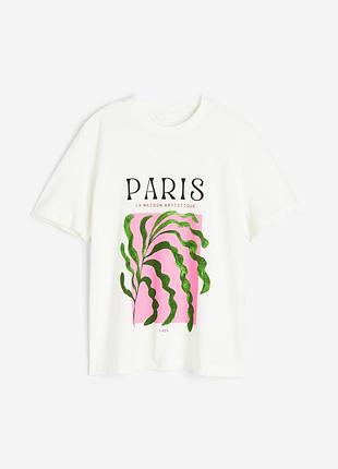 Коттоновая футболка h&m