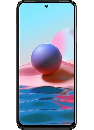 Смартфон xiaomi redmi note 10 6/128gb onyx gray 2sim lte 6.43" 2400x1080 amoled 60 гц 5000 mah fhd+ snapdragon 2