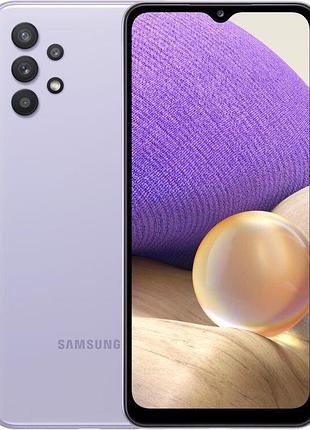 Смартфон samsung galaxy a32 (sm-a325f) 4/64gb light violet 2 sim lte 6.4" 2400x1080 90 гц nfc 5000 mah