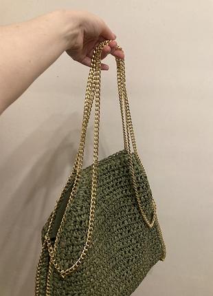 Нова зелена сумка з італійського бутіка