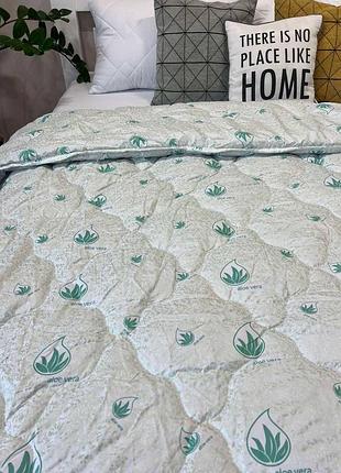 Ковдра алоє віра (tm лері макс) — стьобана, з холофайбером, мікрофібровий чохол