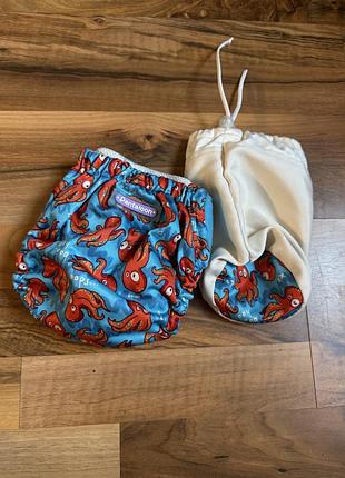 Багаторазовий підгузник pantaloon 3-15 кг із вкладишем восьминіг