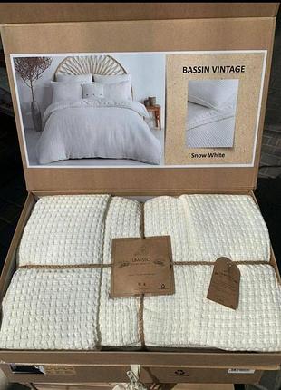 Постільна білизна limasso basin vintage, ранфорс, євро комплект