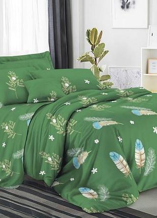 Двоспальний комплект постільної білизни бязь 3d premium 180х220 см (bp2-297)