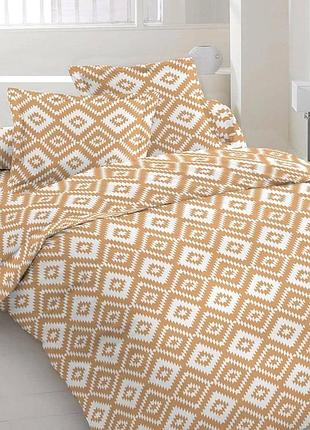 Півтораспальний комплект постільної білизни 100% бавовна 150х220 см (bl1.5-1035)