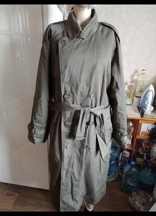 Мужской плащ на подстёжке хаки