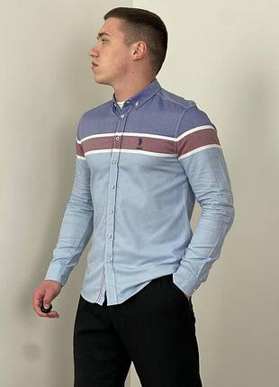 Блакитна сорочка u.s. polo assn.