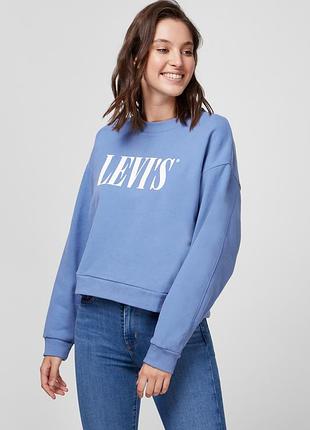 Кофта світшот жіноча коротка оверсайз levis