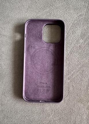Оригінальний силіконовий чохол apple iphone 14 pro max silicone case magsafe elderberry 3