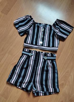 Стильный летний костюм в полоску firetrap