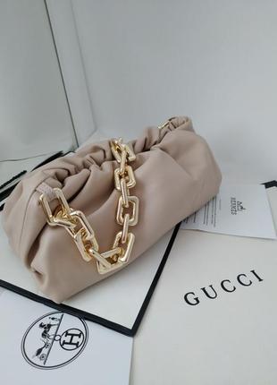 Сумка клатч шкіряна в стилі bottega🌸