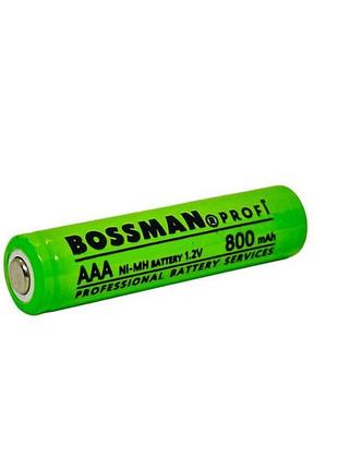 Акумулятор ni-mh 1.2v 800mah aaa bossman profi