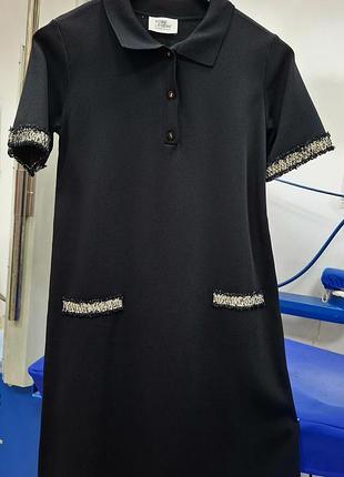 Плаття жіноче robe legere, розмір s-m, трикотаж, міді, а силует.